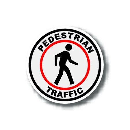 Ergomat 16in CIRCLE SIGNS - Pedestrian Traffic DSV-SIGN 256 #0218 -UEN
